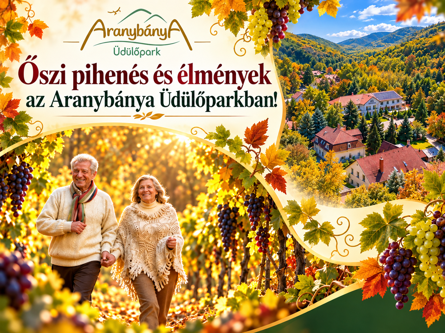 Aranyló ősz: Senior pihenés és élményprogramok az Aranybánya Üdülőparkban